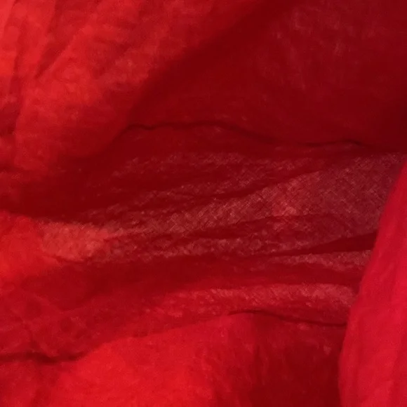 Spiegel 100% Linen (Flax) Cranberry Red long zippered tailored dress flaws pic 3 - Picture 7 of 15